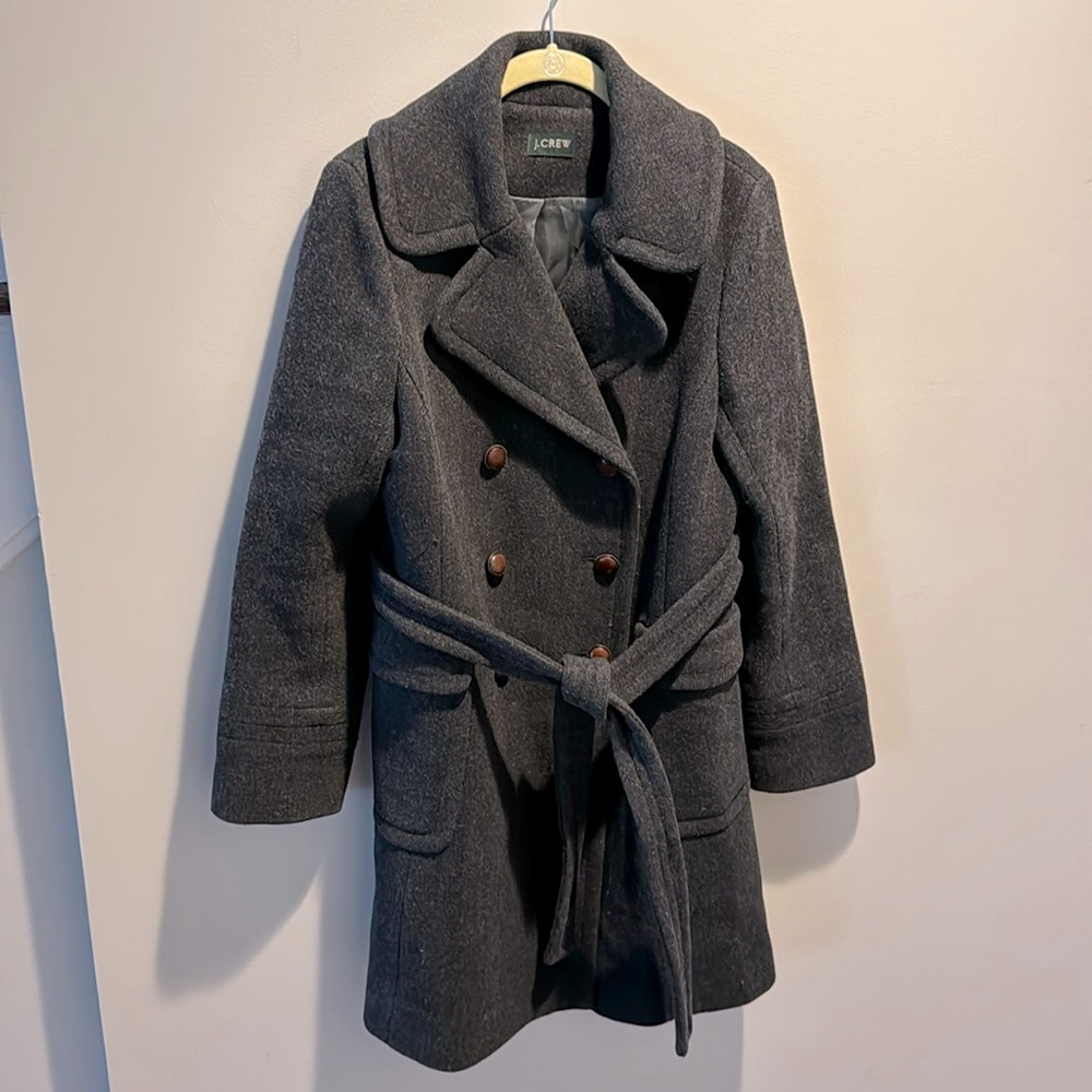 J Crew Wool Double Breasted Coat